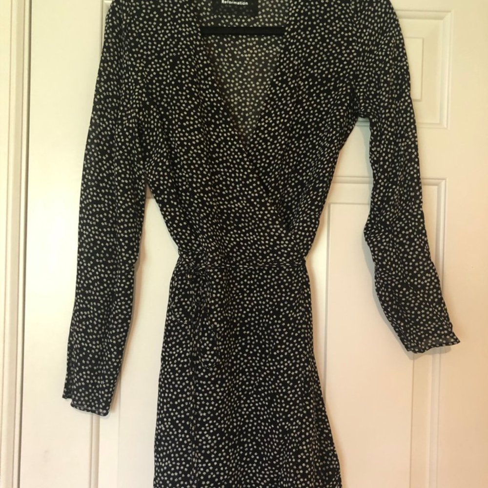 Reformation Gjelina Wrap Style Minidress - Picture 6 of 8